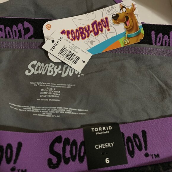 Torrid Cheeky Panties Underwear Scooby Doo Gang Shaggy Velma Plus Size 6 30 - Picture 5 of 5